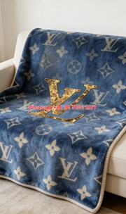 Gilded Monogram LV Blanket IMG_3127